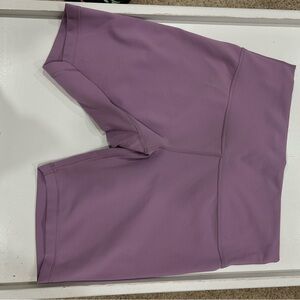Lululemon Wunder Train High Rise Purple Bike Shorts High-Waisted Performance